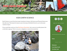 Tablet Screenshot of kids-earth-science.com